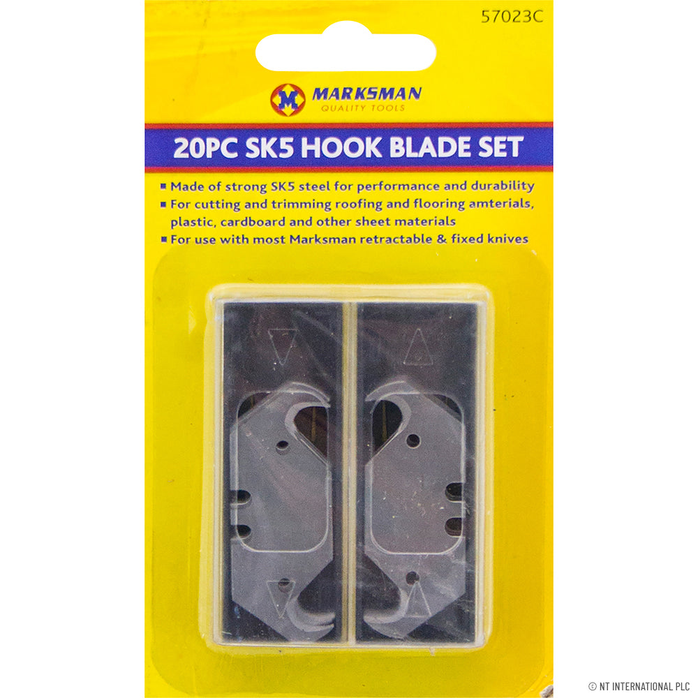 Peak Kit 20pc Hook Knife Blade Set SK5 Steel - Peak Kit