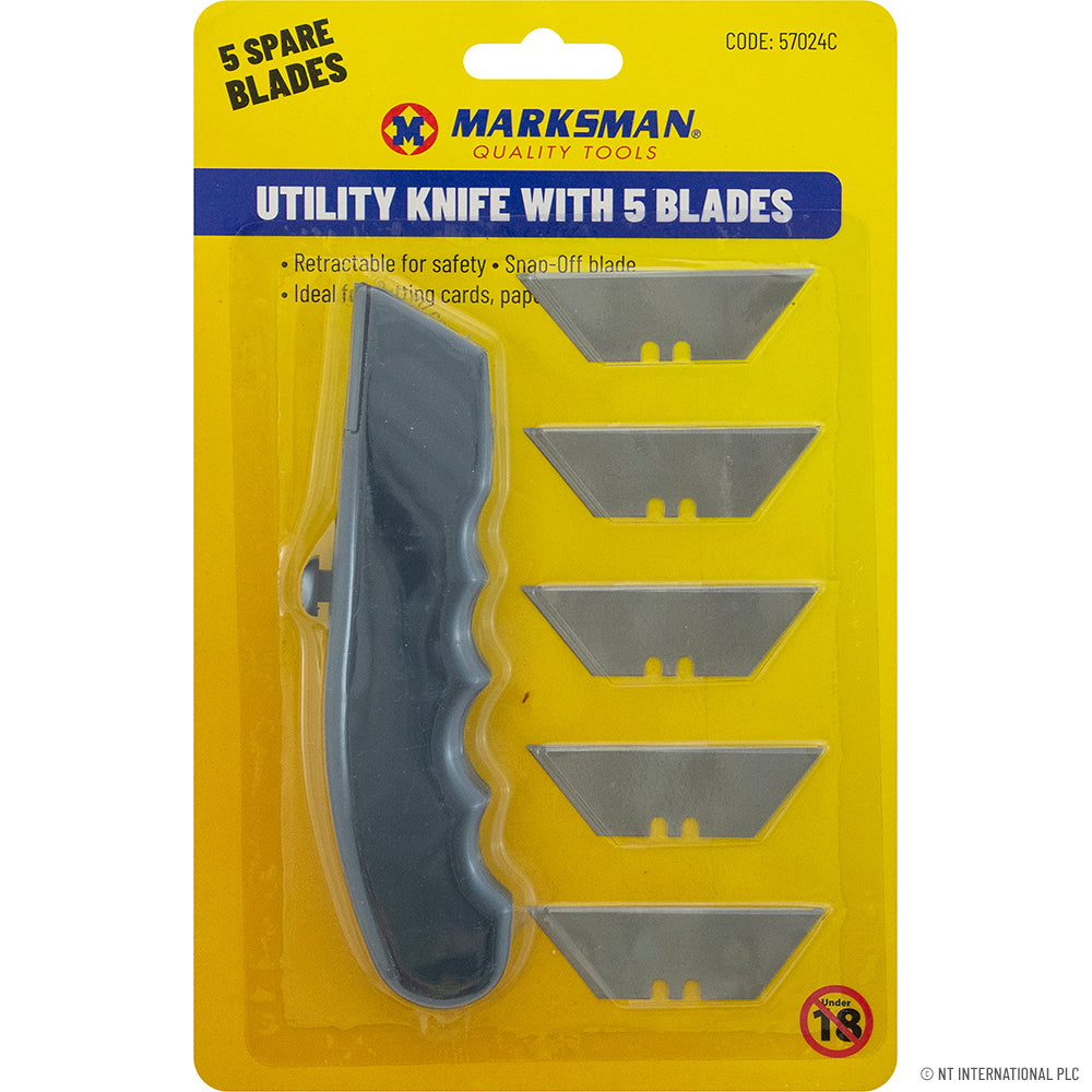 Peak Kit Utility Knife With 5 Spare Blades - Peak Kit