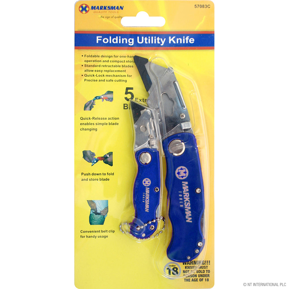 2pc Folding Lock Knife - Black
