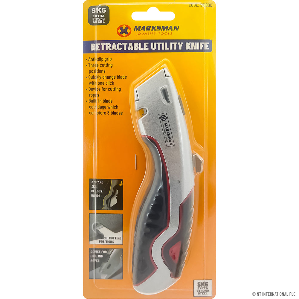 Retractable Utility Knife - Zinc Alloy