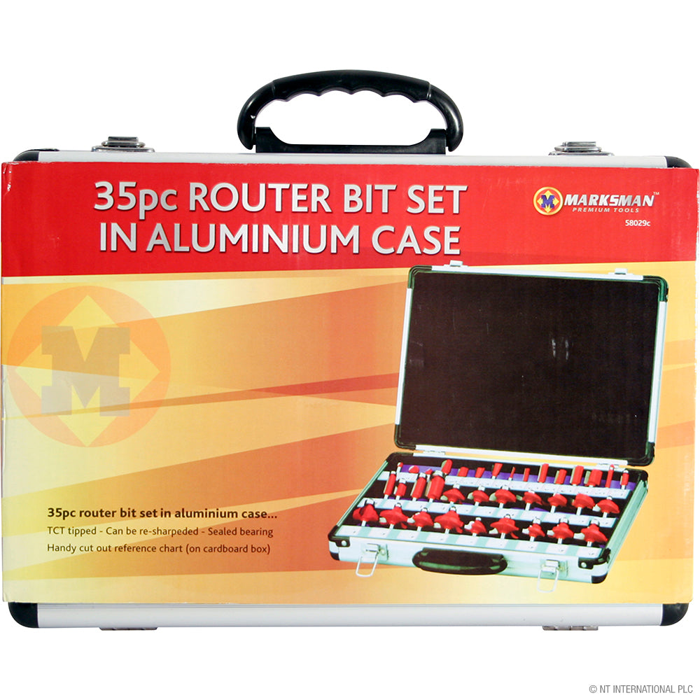 Peak Kit 35pc Router Bit Set In Aluminium Case - Peak Kit