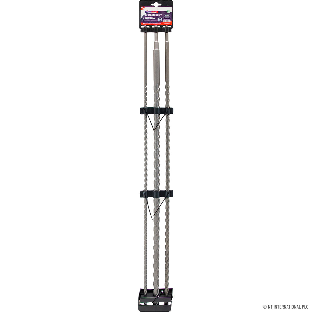 3pc SDS Drill Bit Set - 400mm