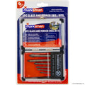6pc Glass & Mirror Drill Bit - Aluminium Case
