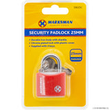 20mm Iron Security Padlock - Red