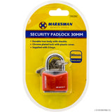 20mm Iron Security Padlock - Red