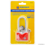 20mm Long Shackle Security Padlock - Red