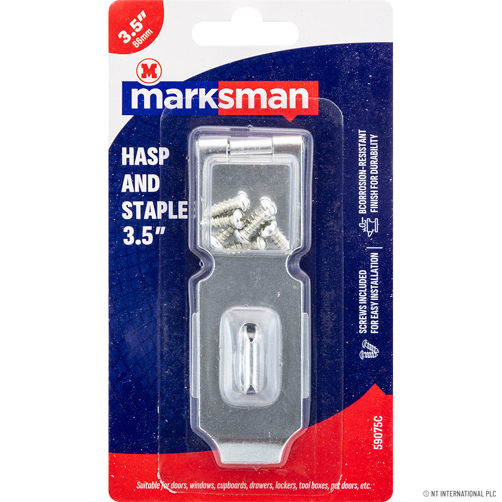 3.5" / 9cm Security Hasp and Staple