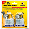2pc 40mm Laminated Padlock