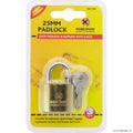 25mm Brass Coated Padlock - Single