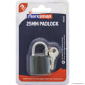 25mm Black Iron Padlock - Single