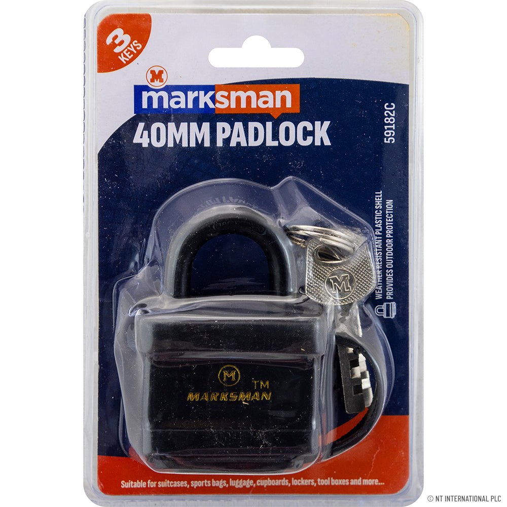30mm Square Armoured Cover Padlock