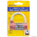 5 Digit Combination U Type Padlock - 60mm