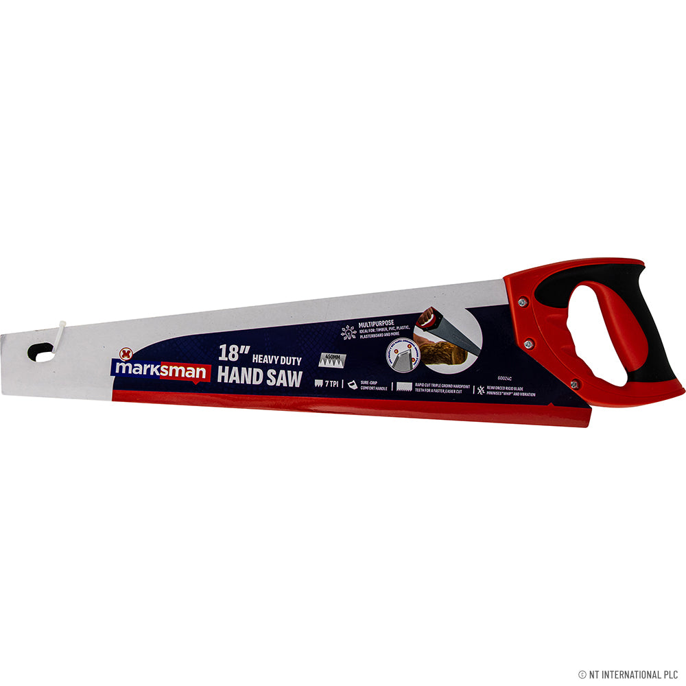 18" / 45cm Hand Saw - Red / Black