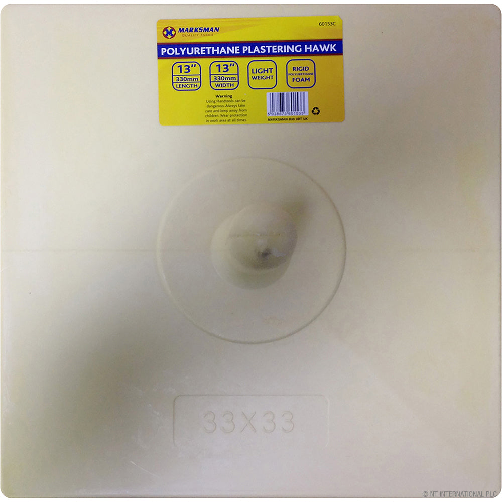 13" x 13" Poly Plastering Hawk - 33cm - Foam