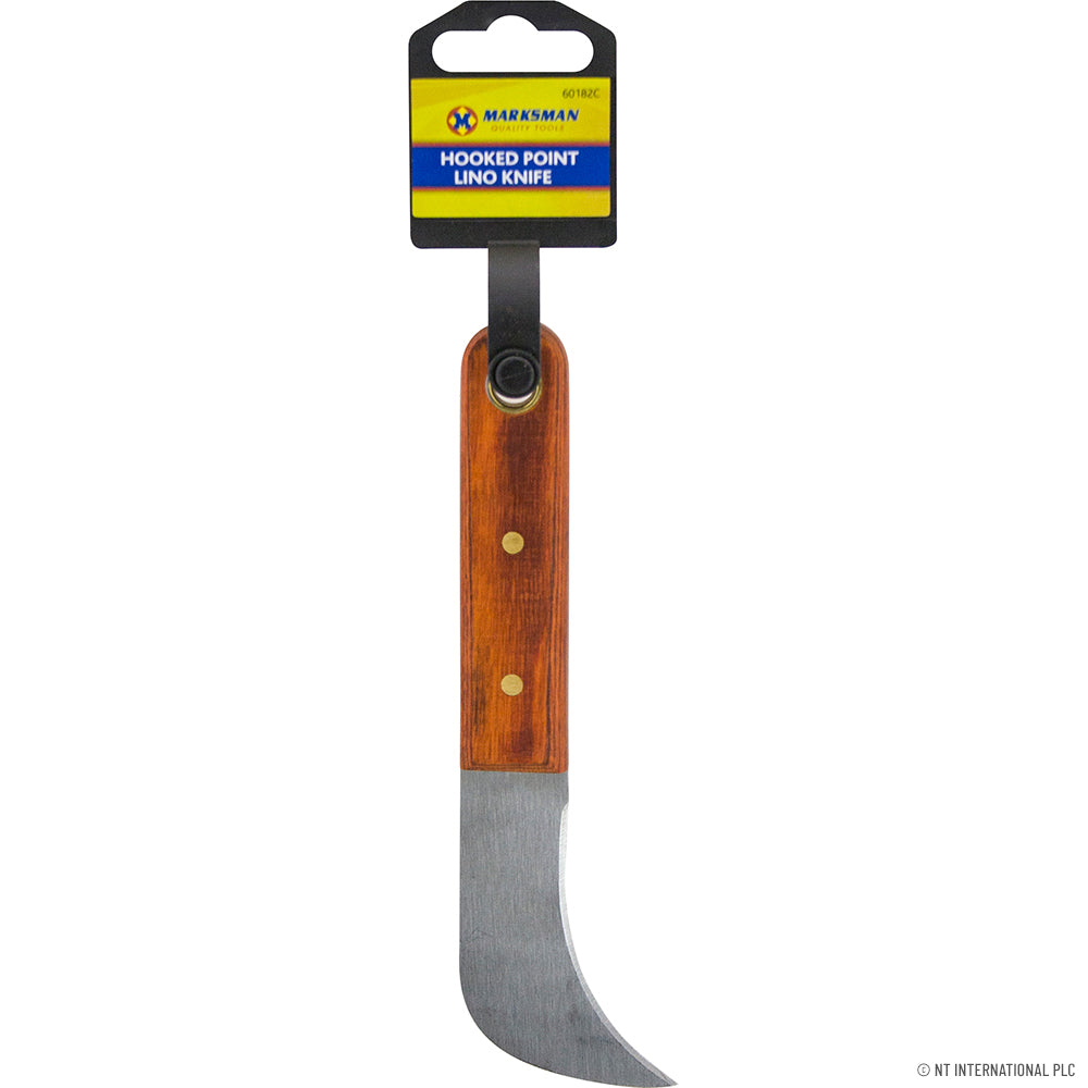 Peak Kit Hooked Point Lino Knife - Rose Wood Handle - Peak Kit