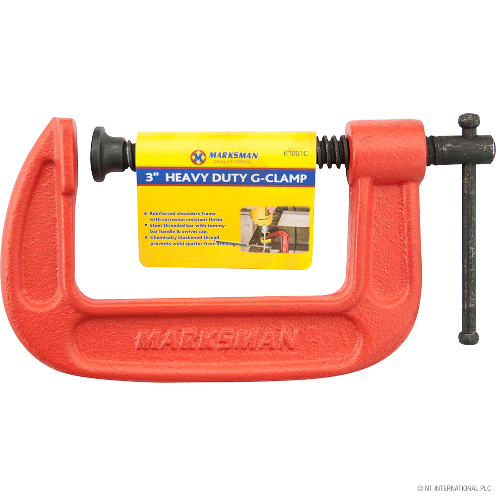 3" Heavy Duty G Clamp - Red