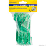 10pc Caliper S-Hooks - Red