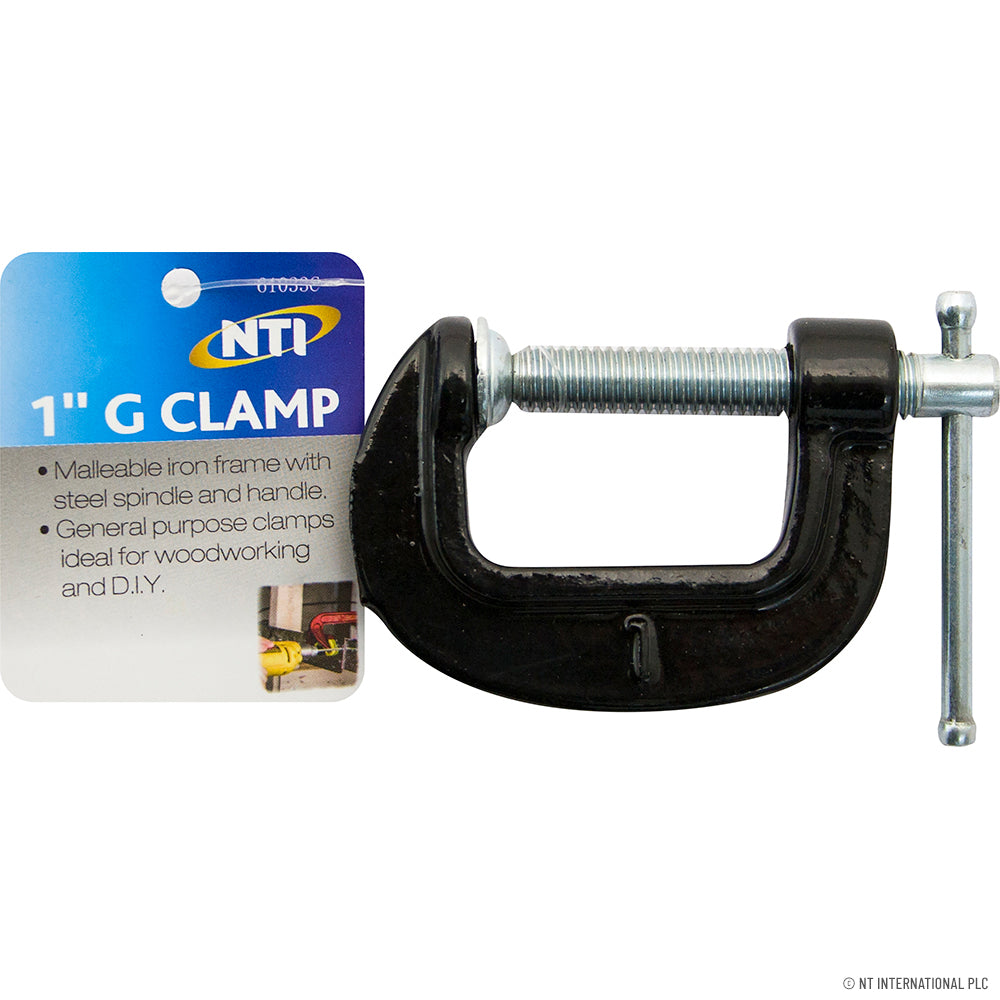 1" Heavy Duty G Clamp - Black