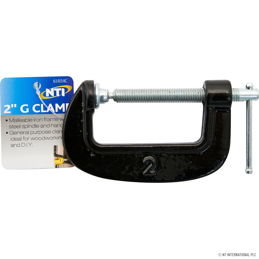 2" Heavy Duty G Clamp - Black