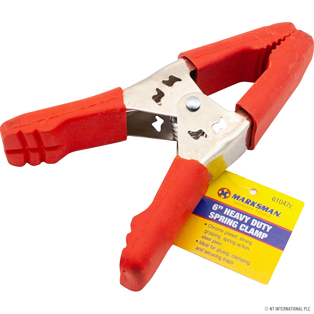 6" Heavy Duty Spring Clamp - Red