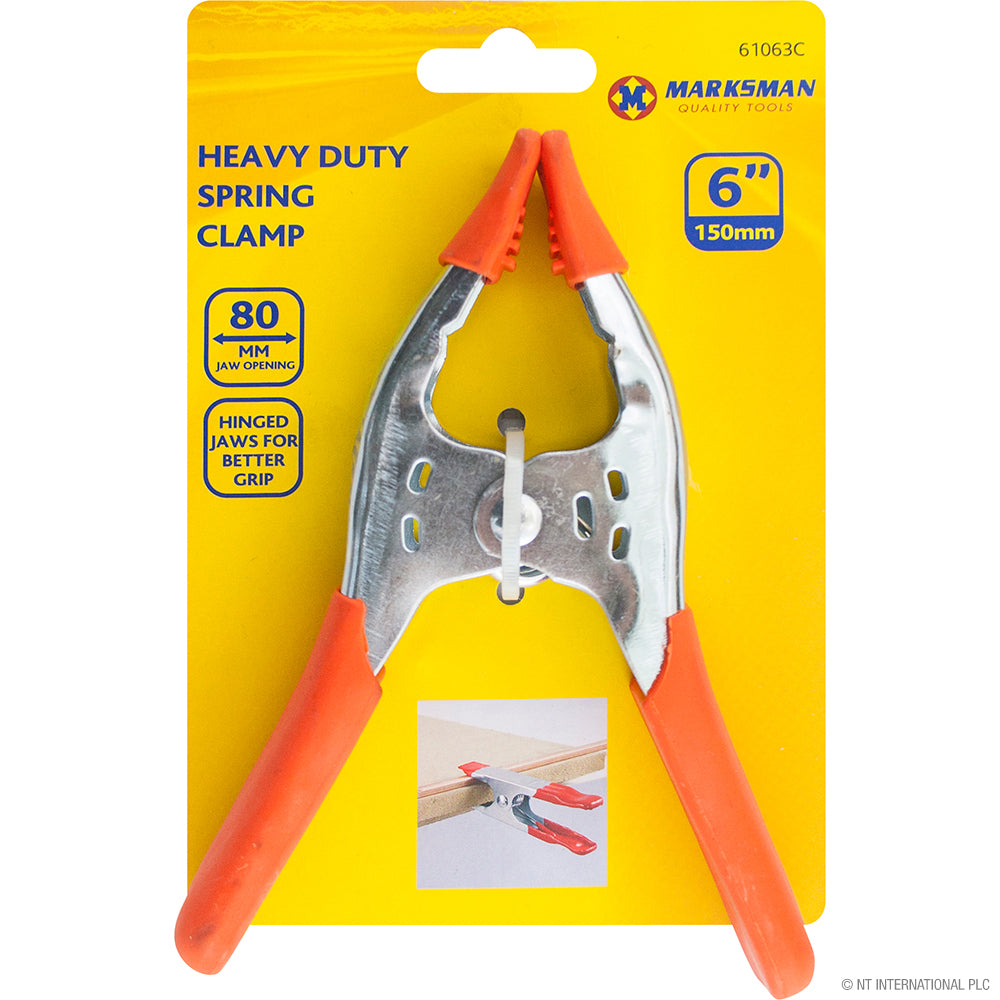 6" Metal Spring Clamp 15cm - On Card