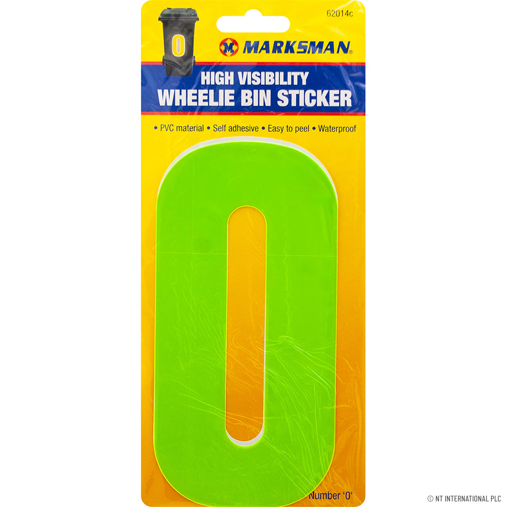 Peak Kit No.0 - High Viz Wheelie Bin Sticker - Peak Kit