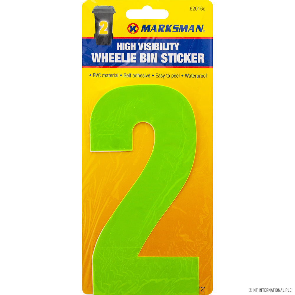 Peak Kit No.2 - High Viz Wheelie Bin Sticker - Peak Kit