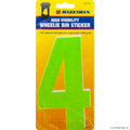 No.4 - High Viz Wheelie Bin Sticker