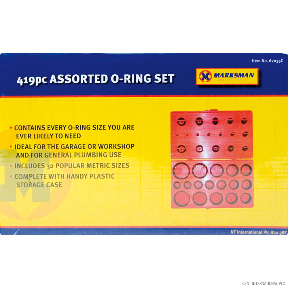 419pc Assorted O Ring Set - Blowcase