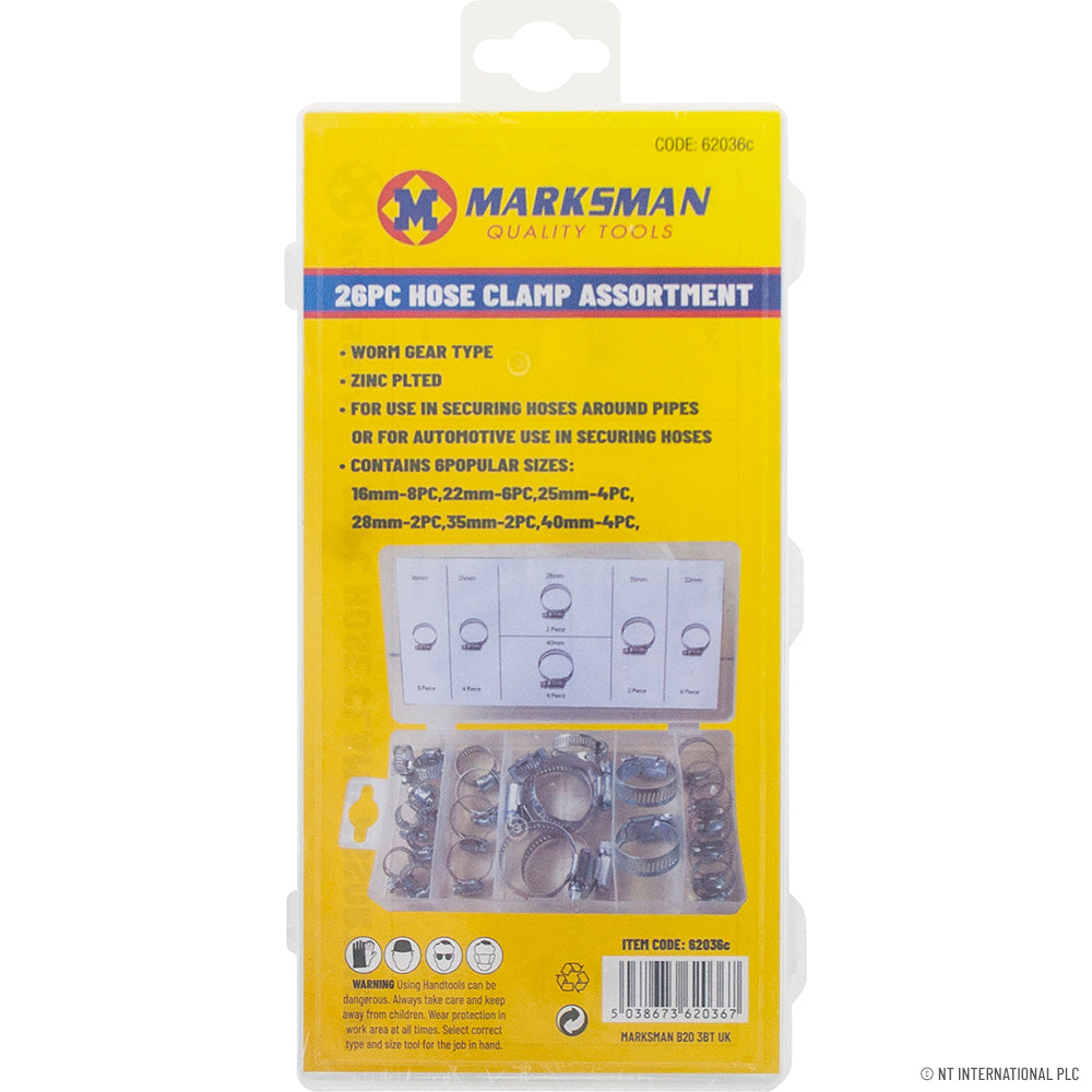 26pc Hose Clamp Assortment