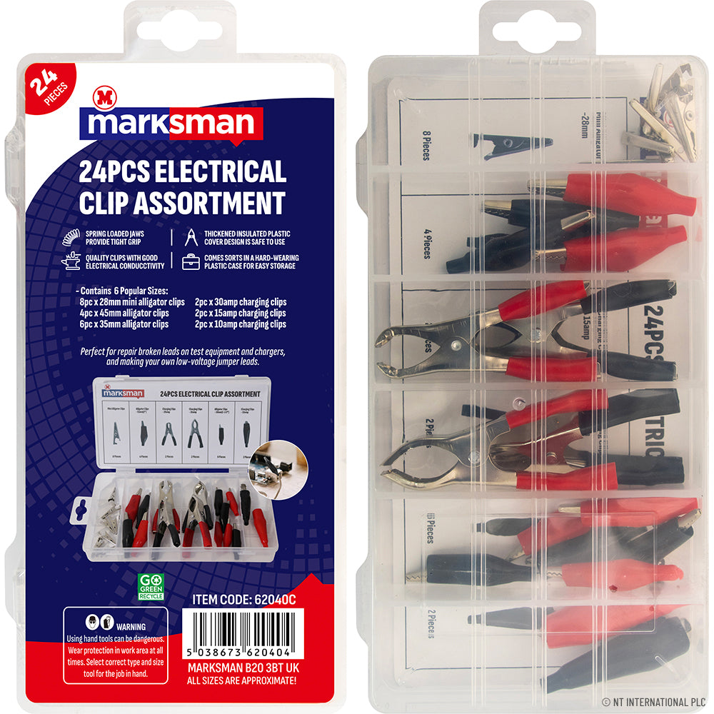 28pc Alligator Clips