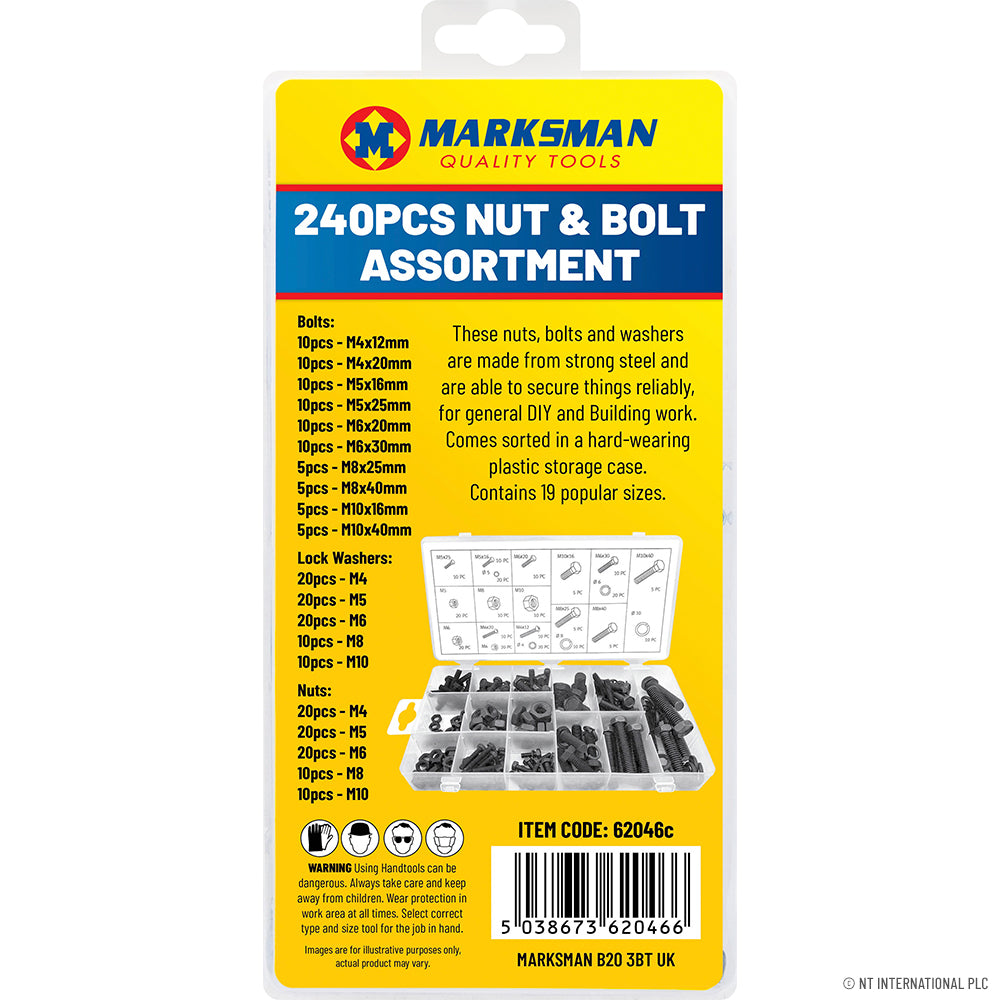 Peak Kit 240pc Nut and Bolt Assortment - Peak Kit