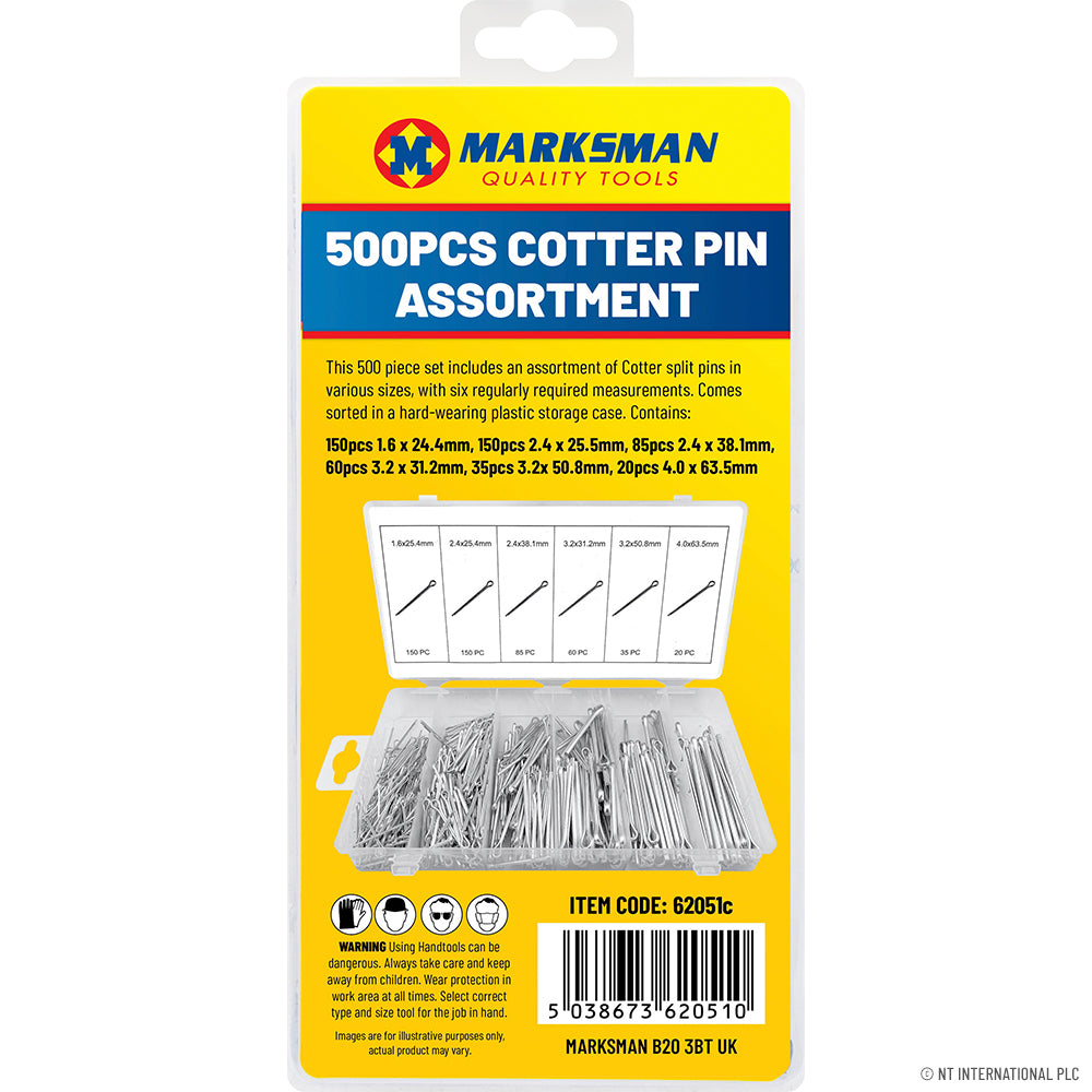 Peak Kit 500pc Cotter Pin Assortment - Peak Kit