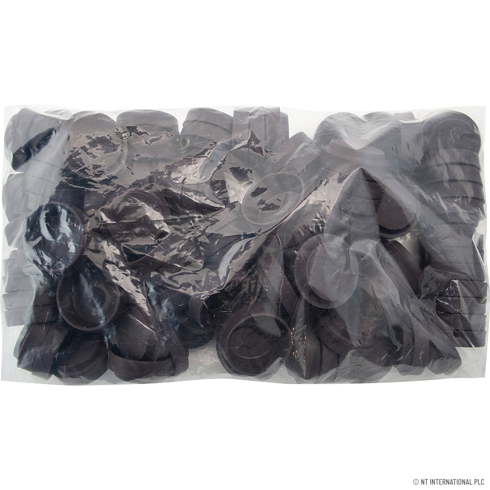 100pc Castor Cup Small Brown