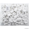 100pc Basin Plug Small White