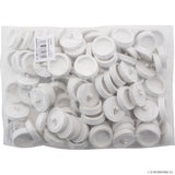100pc Basin Plug Small White