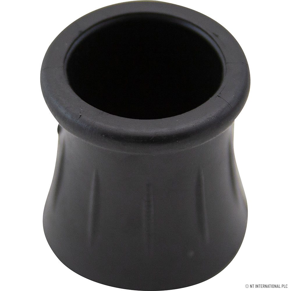 100pc 15mm Stick Cane Ferrule, Black