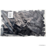 100pc 15mm Stick Cane Ferrule, Black
