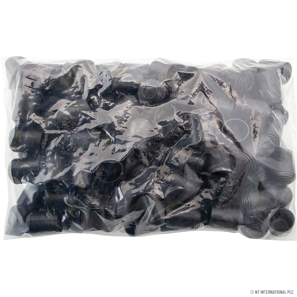 100pc 23mm Chair Ferrule Black