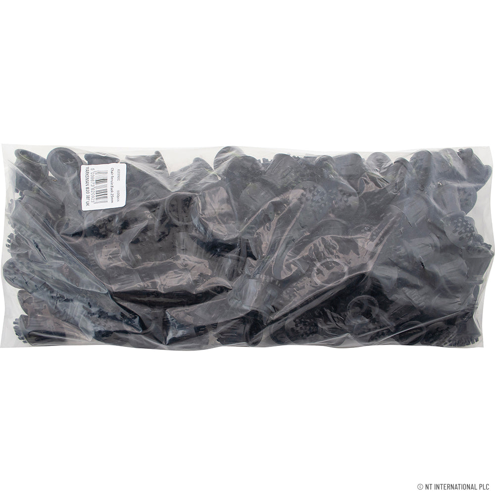 100pc 23mm Chair Ferrule Black