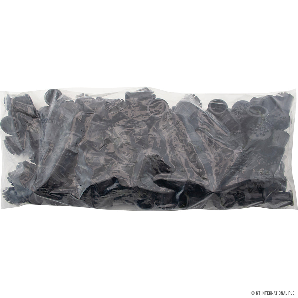 100pc 23mm Chair Ferrule Black