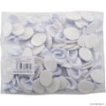 100pc Self Adhesive Hook Small Oval White