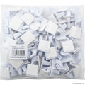100pc Self Adhesive Hook Small Square White