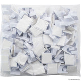 100pc Self Adhesive Hook Small Square White
