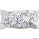 100pc Self Adhesive Hook Small Square White