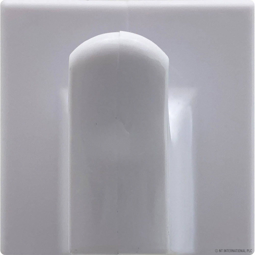 100pc Self Adhesive Hook Small Square White