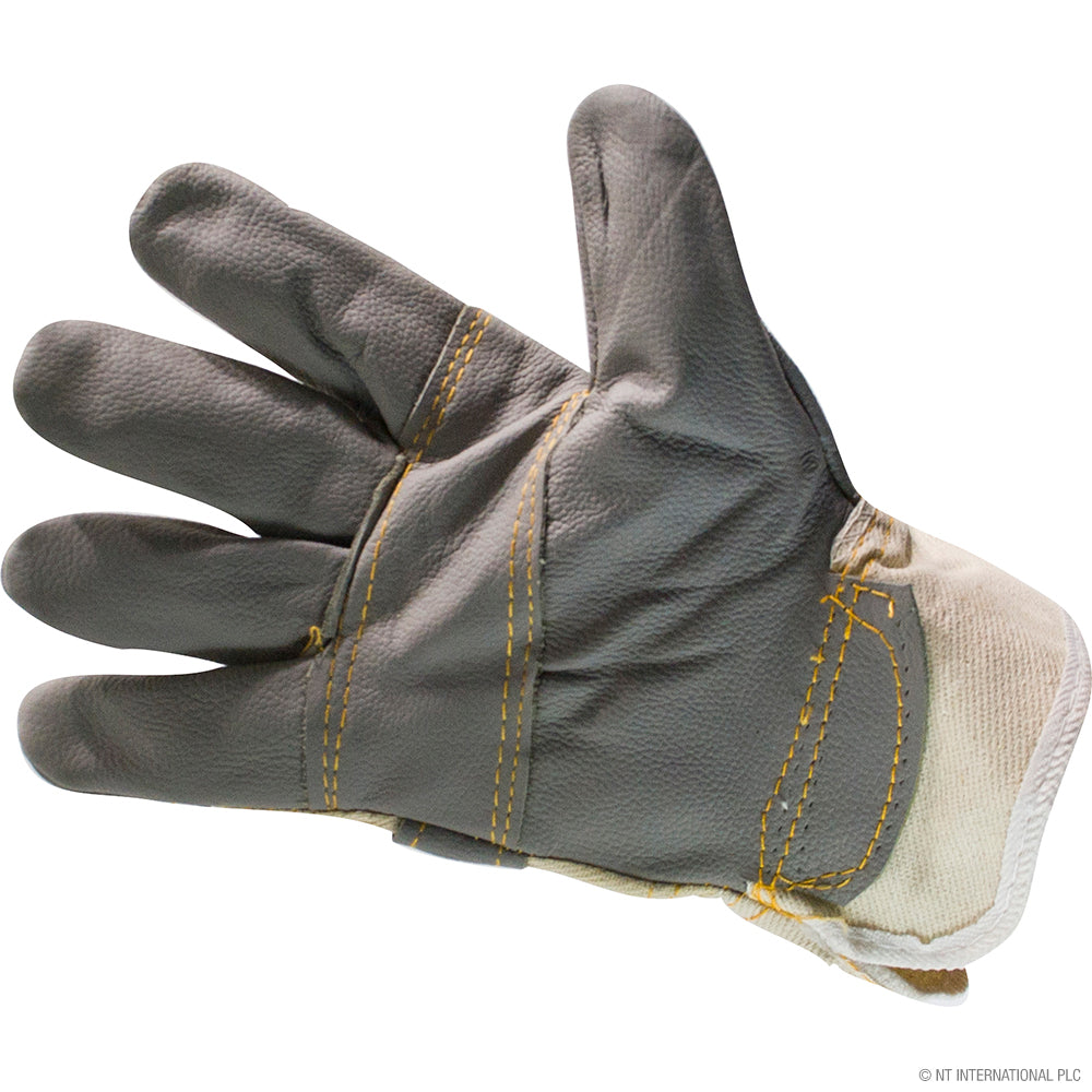 10.5" Rigger Gloves- Leather / Cotton (W)