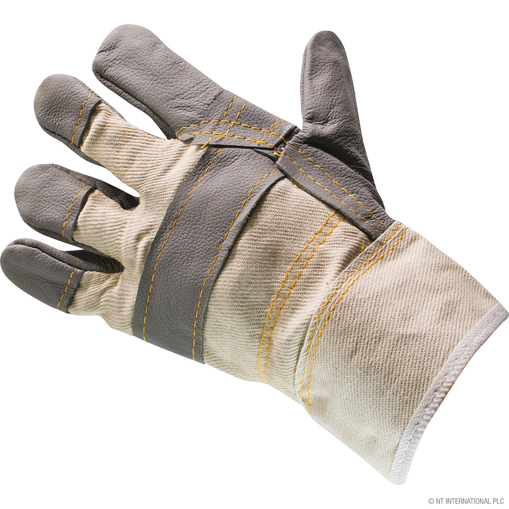 10.5" Rigger Gloves- Leather / Cotton (W)