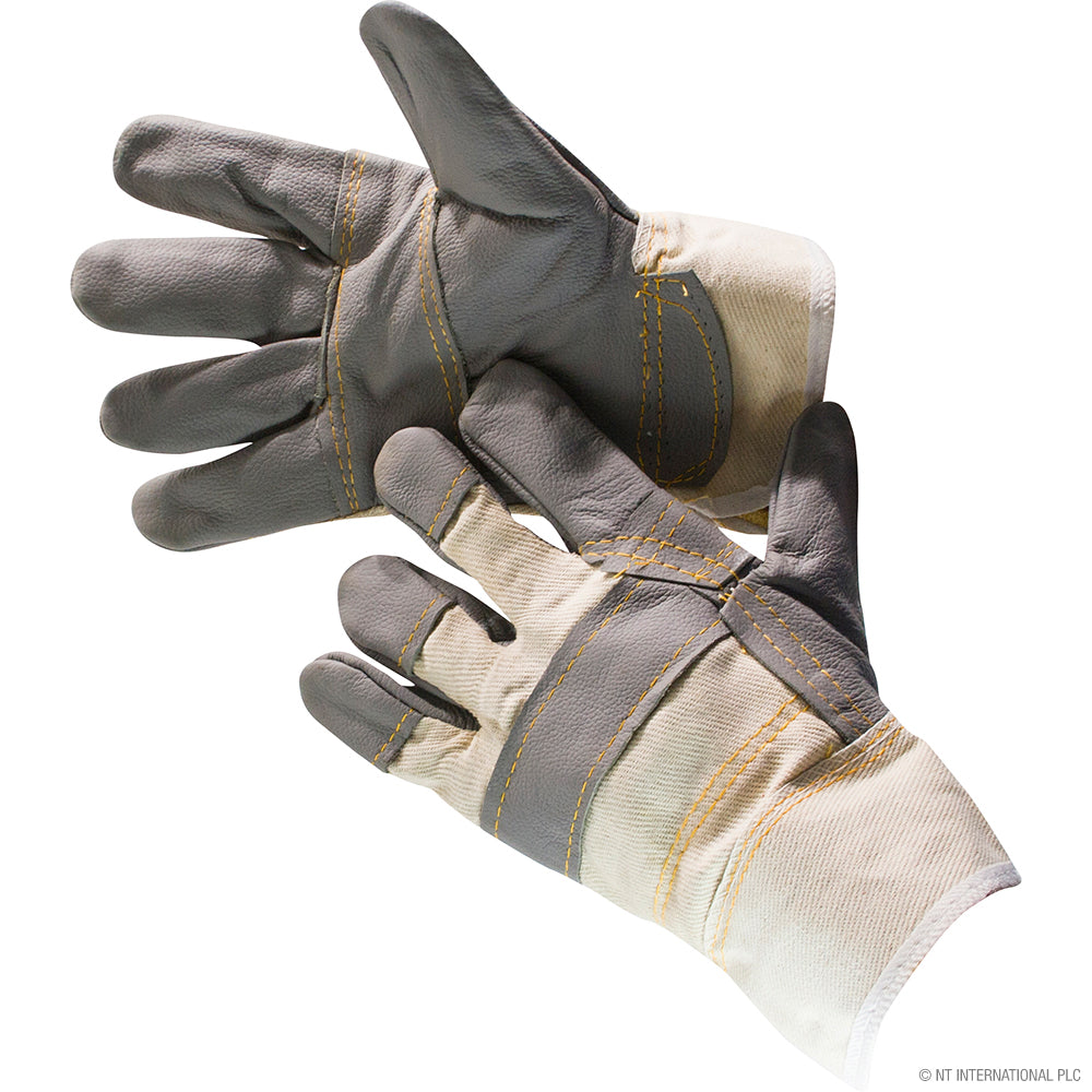 10.5" Rigger Gloves- Leather / Cotton (W)