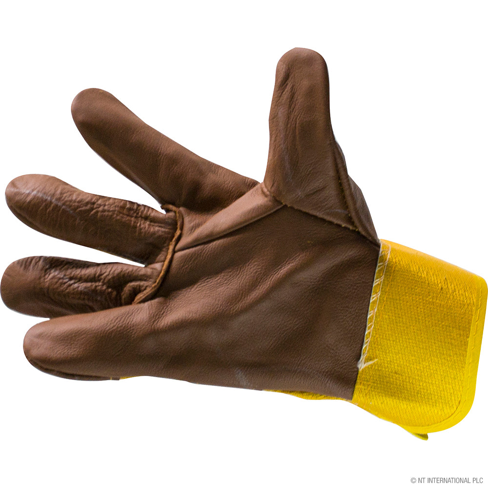 10.5" Rigger Gloves - Leather / Cotton (Y)